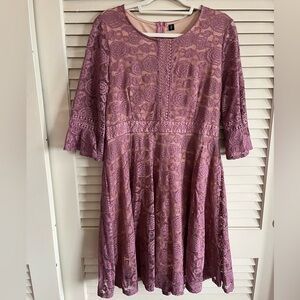 Purple Lace Dress, XL